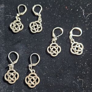 Elegant Sterling Silver Celtic Knot Earrings